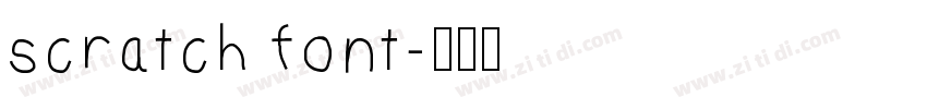 scratch font字体转换